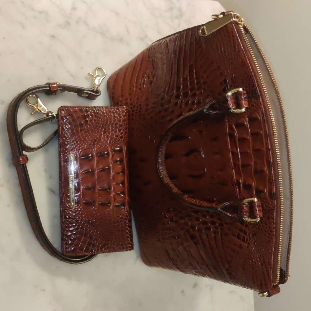 Brahmin Satchel with shoulder strap